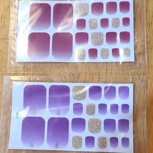 Set of 2 toenail stickers